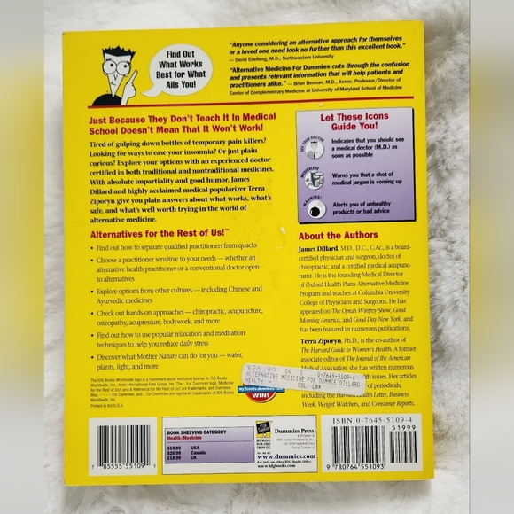 2/$20 - Alternative Medicine for Dummies book - Picture 2 of 2